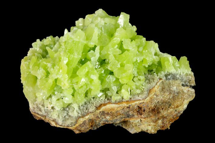 Vibrant Green Pyromorphite Crystal Cluster - China #146671